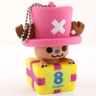 แท้ 100% จากญี่ปุ่น พวงกุญแจ วันพีช One Piece x PansonWorks Chopper Birthday Mascot Figure Ball Chain (August)