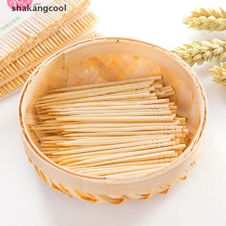 Shakangcool ไม้จิ้มฟันไม้ไผ่ แบบใช้แล้วทิ้ง สําหรับบ้าน ร้านอาหาร โรงแรม 200 ชิ้น ต่อถุง SGL