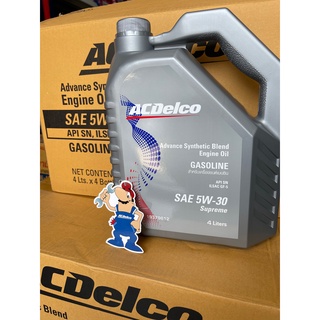 🔥ลดเพิ่ม 25 บาทใส่โค้ด WEE752XS🔥 ACDelco 5W-30 น้ำมันเครื่องยนต์เบนซิน Advance synthetic blend ขนาด 4 ลิตร