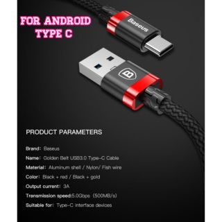 Baseus สายชาร์จหัวType-C ชาร์จเร็ว&amp;โอนถ่ายข้อมูลเร็ว!!