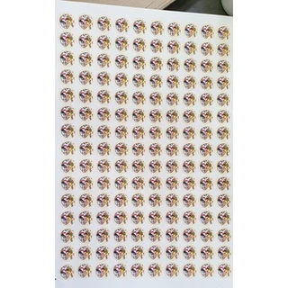 สติ๊กเกอร์ขนาด A3+ ไดคัทพร้อมใช้ขนาด 2X2 CM. ได้เท่ากับ 300 ดวงต่อแผ่น