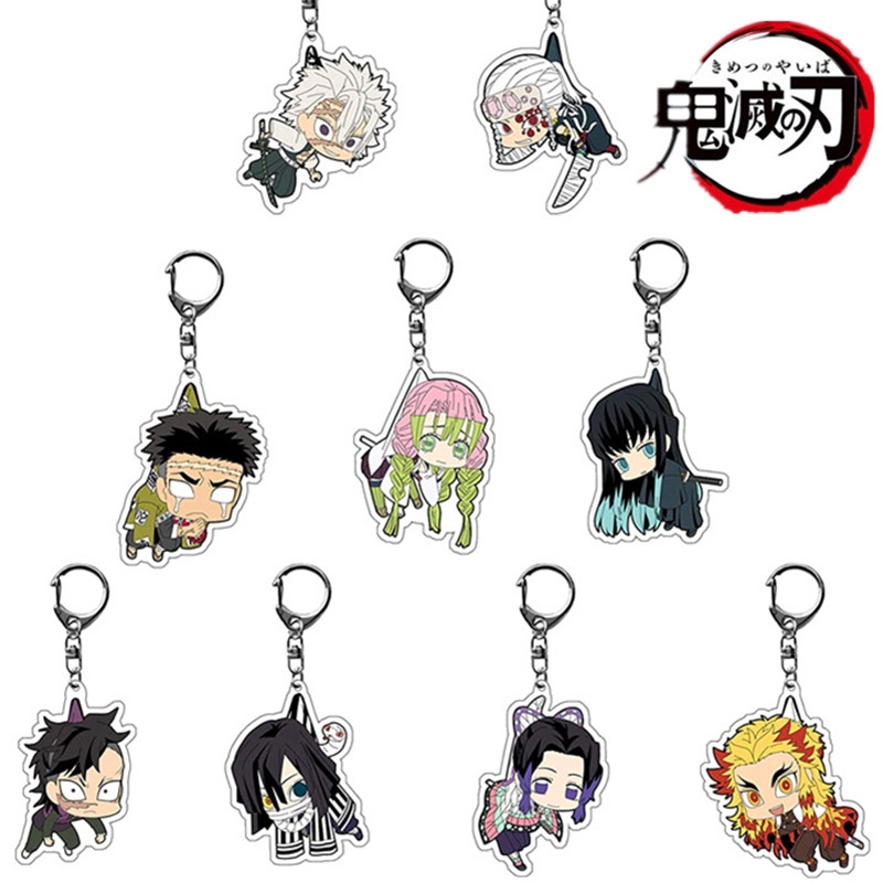 Demon Slayer Acrylic Keychain Shinjurou Shinobu Tengen Mitsuri Muichirou Pendant