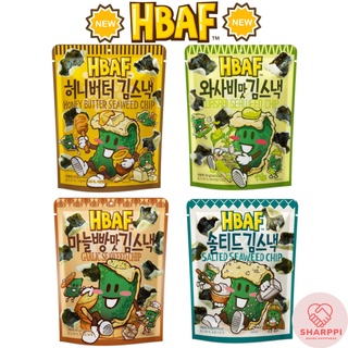 ใหม่ ขนมเกาหลี HBAF เนยน้ําผึ้ง ขนมสาหร่าย 40 กรัม / เนยน้ําผึ้ง / วาซาบิ / กระเทียม / เค็ม / ขนมสาหร่ายเกาหลี