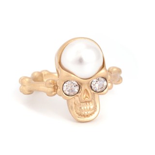 EVAE*+ SKULL PEARL RING แท้ 100%