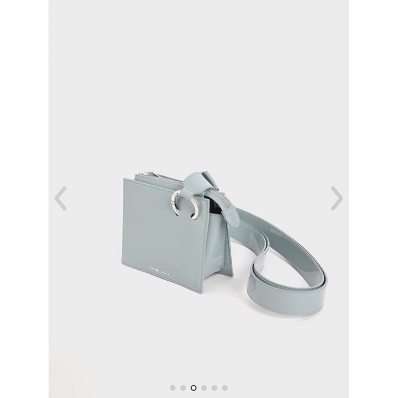 Charles&Keith Patent Square Crossbody Bag chalitaa.t ThaiPick