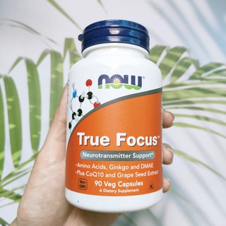 กรดอะมิโน True Focus, 90 Veg Capsules (Now Foods®)