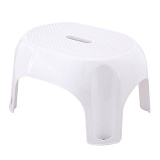 💥โปรสุดพิเศษ!!!💥 เก้าอี้ทรงรี ขนาดกลาง รุ่น PN9055 สีขาว Oval Plastic Stool PN9055 White Color