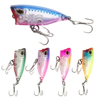 Shengyao 1Pcs 4 cm/3.3g ลอยเหยื่อตกปลา Minnow ตกปลา เหยื่อวัสดุ ABS, micro - wave crawl