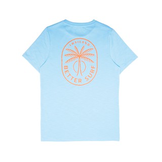 แขนสั้นcrew neckเสื้อยืด บีชบอย BST 2021 สีฟ้า Better Surf Thailand / blueS-XXXXL