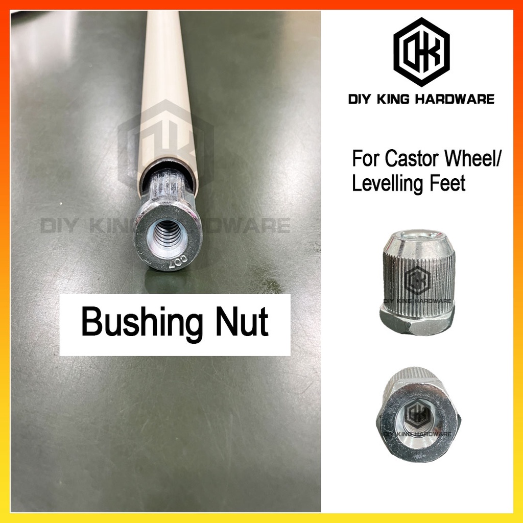 DIY King Bushing Nut 28 มม.Lan Tube ข้อต่อท่อโลหะสําหรับล้อหล่อ/ระดับตารางฟุต