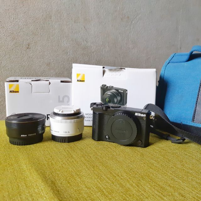 กล้อง Nikon 1 J5 พร้อม lens kit + lens Nikkor 18.5 mm f/1.8