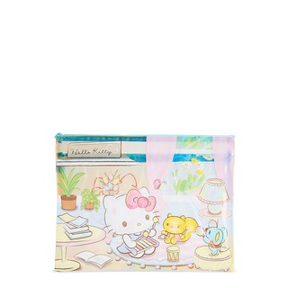 SANRIO ซองใส่เอกสารมีซิป Hello Kitty A4 แฟ้ม เด็ก ของเล่น