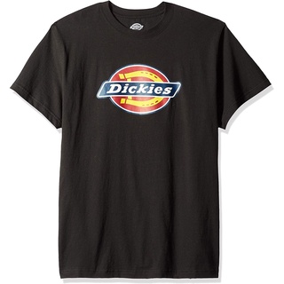 ใหม่ เสื้อยืดแขนสั้น ผ้าฝ้าย พิมพ์ลาย dickies สําหรับผู้ชาย