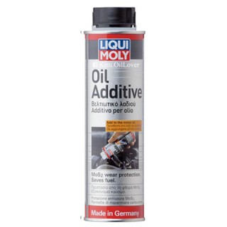 Liqui Moly Oil Additive หัวเชื้อน้ำมันเครื่อง สารเคลือบเครื่องยนต์ ทั้งเบนซิน ดีเซล (300 mL) + สติกเกอร์