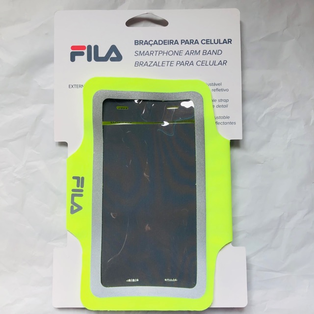 FILA smartphone armband ของแท้ 100% ซองรัดแขนสำหรับใส่สมาร์ทโฟน กระเป๋าใส่โทรศัพท์ วิ่ง สำหรับ iPhone SAMSUNG มือสอง