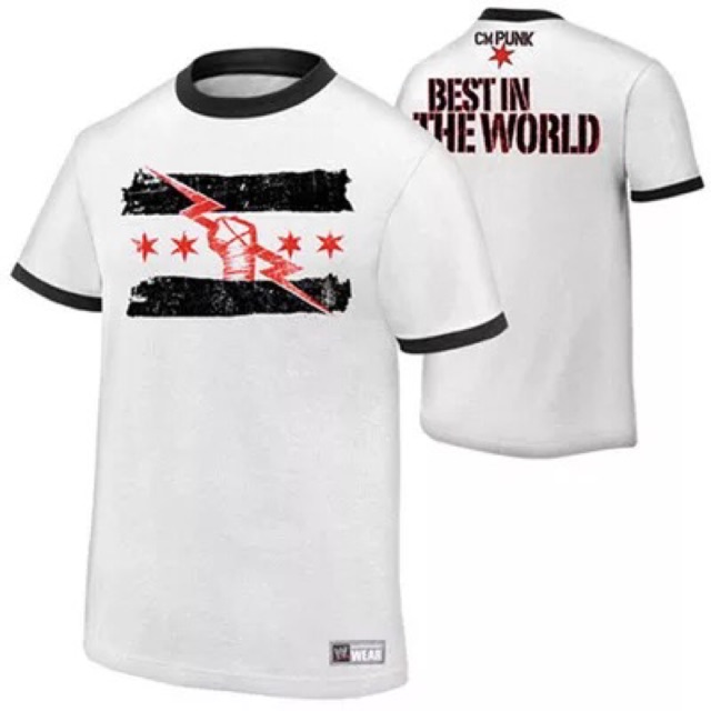 WWE t-shirt cm punk fbQN