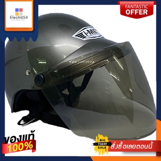 I-MET หมวกกันน็อคครึ่งใบ+แว่นสีเทาI-MET HALF HELMET+VISOR GRAY