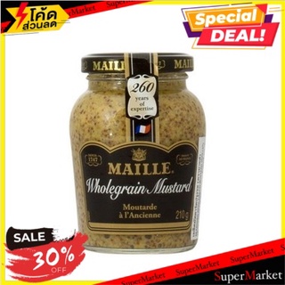 ✨สุดยอด!✅ Maille Whole Grain Mustard 210g/Maille โฮลเกรนมัสตาร์ด 210g 🔥สินค้าขายดี!!