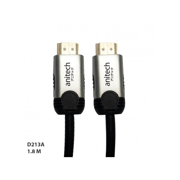 Anitech D213-A HDMI CABLE 1.8 M | Shopee Thailand