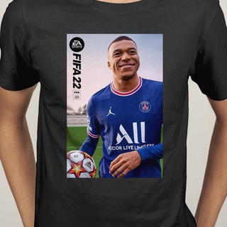 FIFA 22 Football PS4 PS5 Games Kylian Mbappe Short Sleeve T-shirt shirt Adult kid ready stock