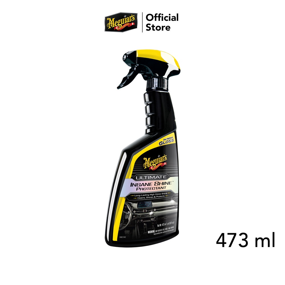 Meguiar's G220216 Ultimate Insane Shine Protectant ขนาด 473 มิลลิลิตร น้ำยาฟื้นฟูเคลือบเงายางและพลาสติก ชนิดเงาสุดๆ!!