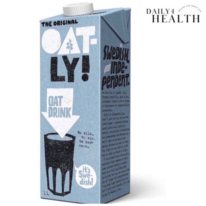 (พร้องส่ง) Oatly Oat Milk Original | นมข้าวโอ๊ต สูตรออริจินอล ขนาด 1 ลิตร 1 กล่อง - aboutthehealth