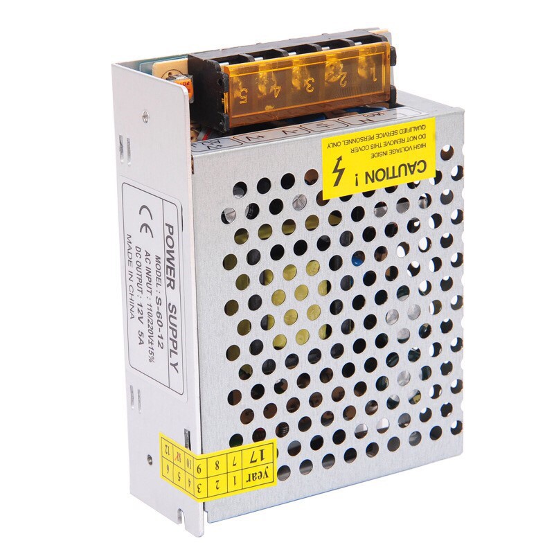 Electric สวิทชิ่ง เพาวเวอร์ ซัพพลาย Switching Power Supply 12V 5A 60W