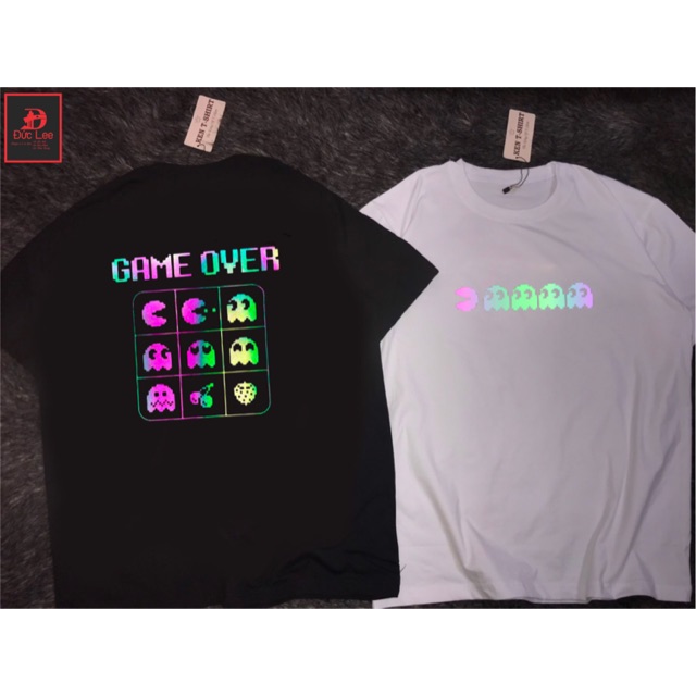 GAME OVER 7 เสื้อยืดสะท้อนแสงสีรุ้ง