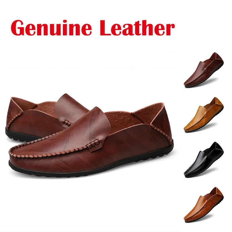 🆕25SS รองเท้าหนังแบบชาย รองเท้าทำงานผู้ชาย Loafer Casual Cow Leather
