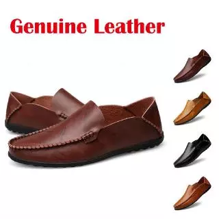 🆕25SS รองเท้าหนังแบบชาย รองเท้าทำงานผู้ชาย Loafer Casual Cow Leather