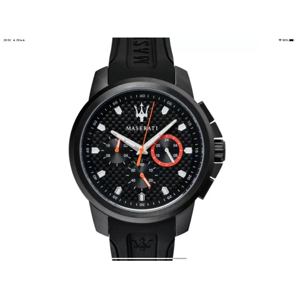 นาฬิกา MASERATI MEN'S R8851123007 44 MM SFIDA QUARTZ พร้อมกล่อง (ใหม่)