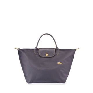 👜 New !! Longchamp รุ่น Club M Short หูสั้น สีเทา