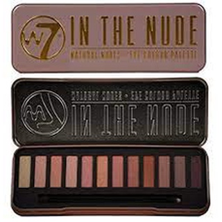 W7 IN The Nude Natural Nudes Eye Colour Palette อายแชโดว์พาเล็ต โทนชมพูนู้ด 12 เฉดสี ฝาแฝด Naked3 เนื้อแน่น สีสวยคมชัด