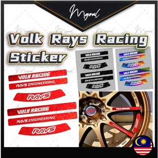 Volk RACING CE28 CR II CE28 SL สติ๊กเกอร์ RIMS เกรดสูง รังสีสะท้อนแสง สติ๊กเกอร์เปลี่ยนขอบ Volk