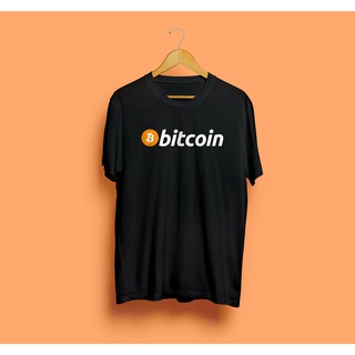 แฟชั่นเสื้อยืด Bitcoin โลโก้ Crypto สกุลเงินอิเล็กทรอนิกส์เงินสดใหม่เสื้อที Gildan ร้อนสีดำ เสื้อคู่ ผ้านำเข้า พร้อม