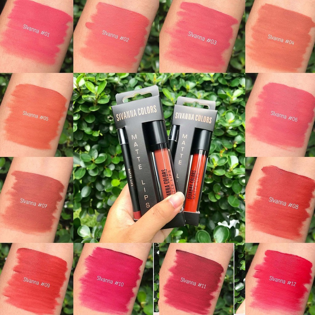 HF7004 Sivanna ลิปเซตจุ่มและ ลิปไลเนอร์ sivanna