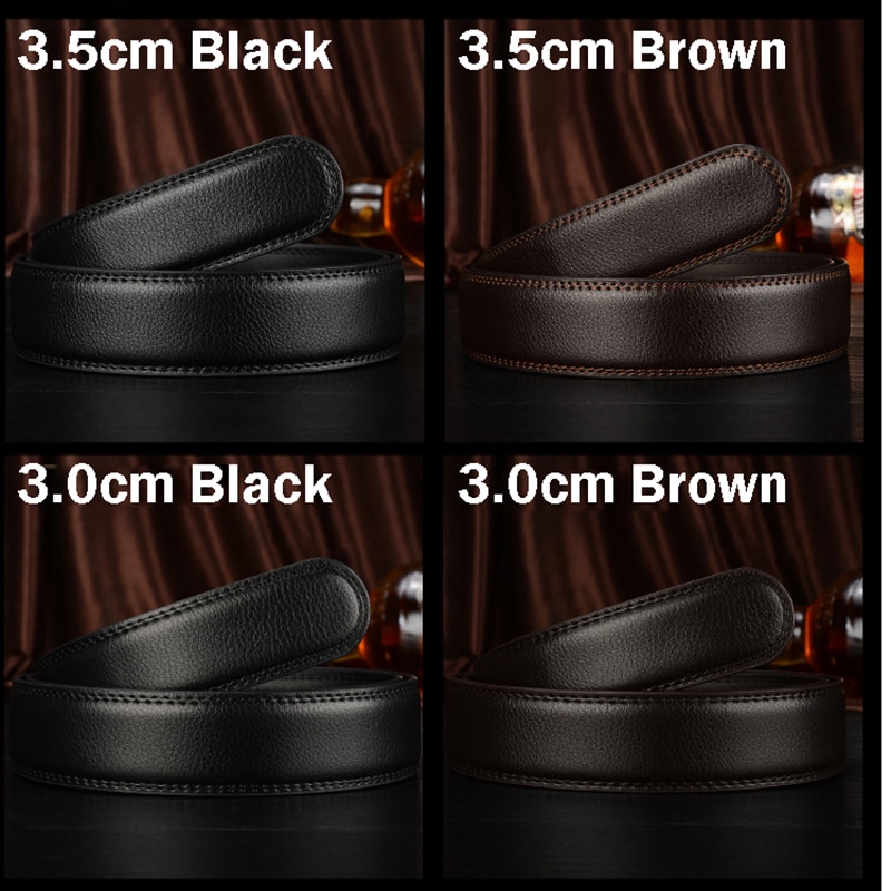 ยี่ห้อไม่มีหัวเข็มขัด3.0เซนติเมตรกว้างหนังอัตโนมัติเข็มขัดร่างกายสายรัดโดยไม่ต้องหัวเข็มขัดเข็มขัดผู้ชายคุณภาพดีเข็มขัดชาย3.5เซนติเมตร - รูปที่ 3
