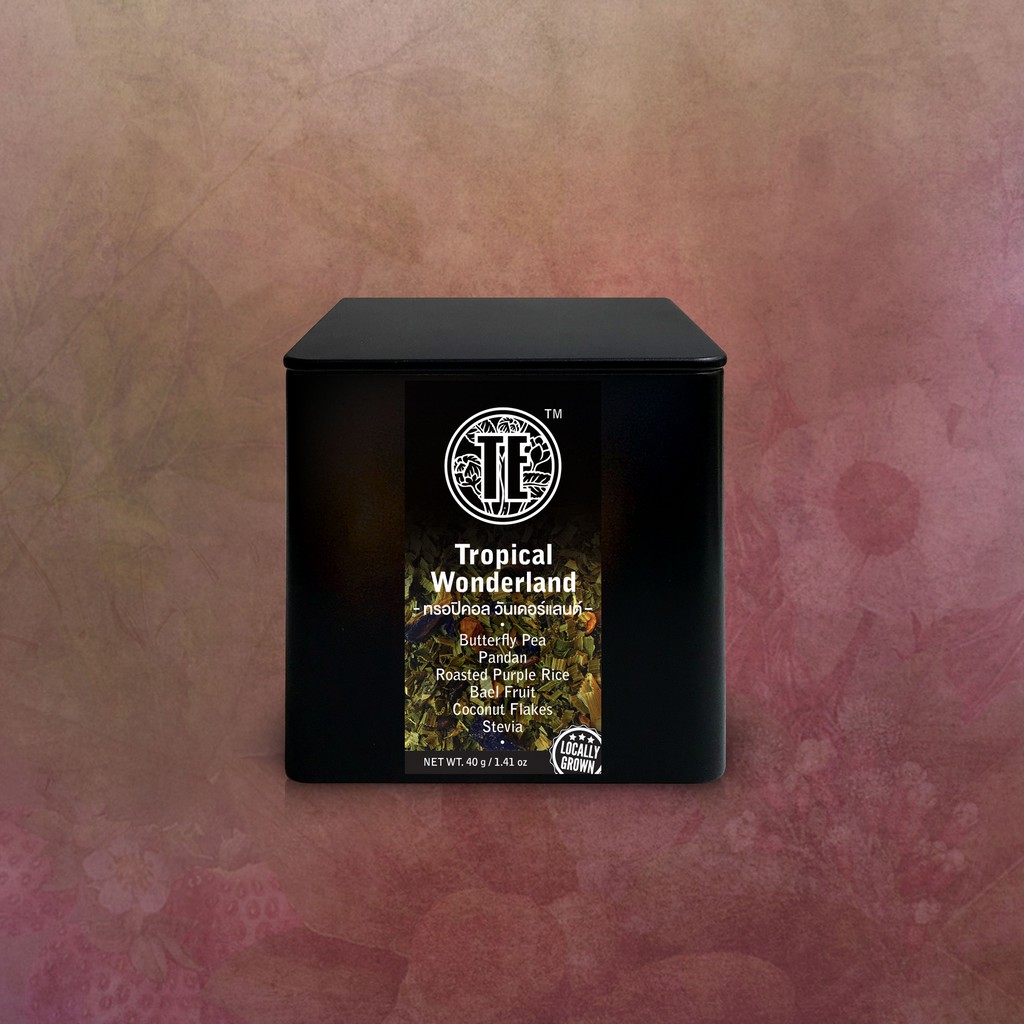 TE Tropical Wonderland (Herbal Tea Base) สมุนไพรเบลนด์สีฟ้า กลิ่นหอมขนมไทย เหมาะทำ cold brew แบรนด์ ที