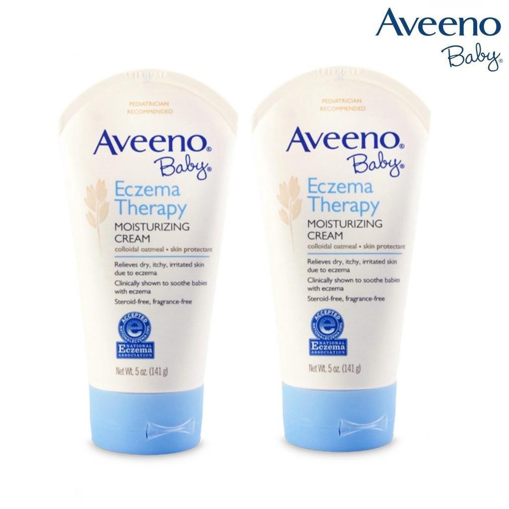 Aveeno Baby Eczema Therapy Moisturizing Cream 141g x 2pcs ครีมบำรุงผิวสำหรับเด็กให้ความชุ่มชื้น บรรเทาผิวที่แห้งและคัน