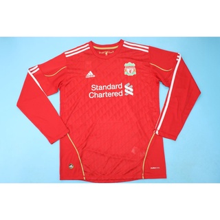 เสื้อกีฬาแขนยาว ลายทีมชาติฟุตบอล Liverpool 11-12 ชุดเหย้า สไตล์เรโทร