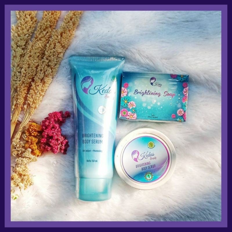 Kedas BEAUTY BRIGHTENING BODY SERUM BODY SOAP BODY SCUB