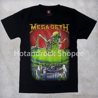 เสื้อยืดวงสีดำ Megadeth TDM 0156 Hotandrock