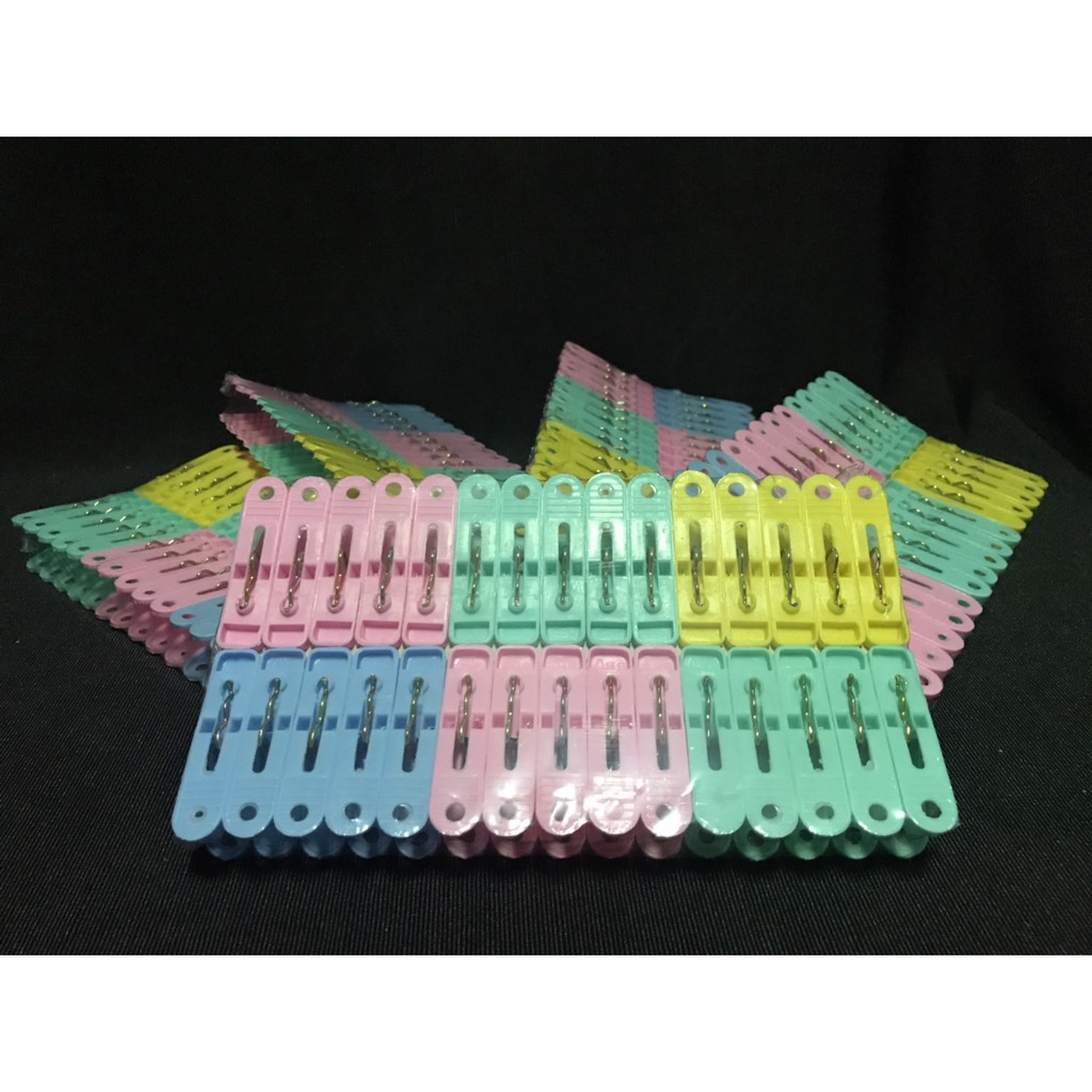 ตัวหนีบผ้า 30 ชิ้น สีหวาน กิ๊ฟหนีบผ้าคละสี  ขนาดมาตรฐาน สต็อคเยอะ