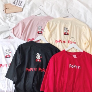 เสื้อยืดโอเวอร์ไซส์ ลาย POPEYE