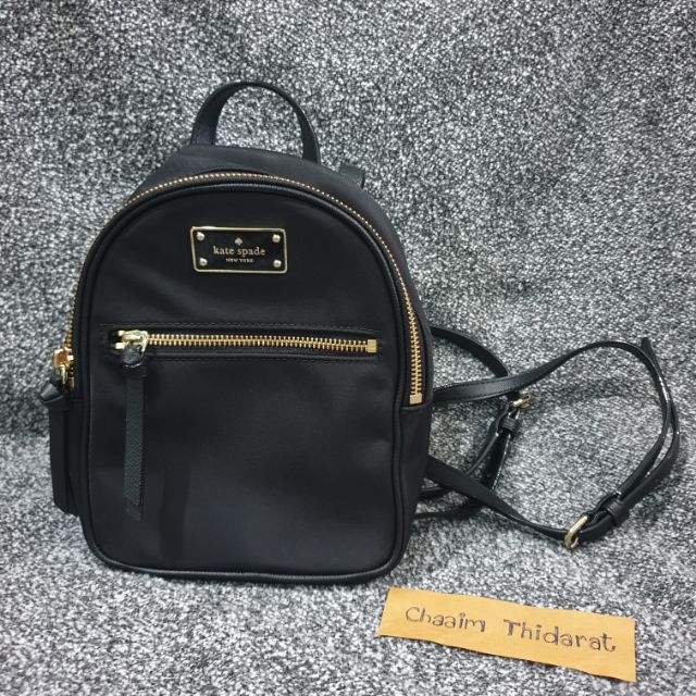 NEW Kate Spade Wilson Road Mini Bradley Backpack Nylon - Black