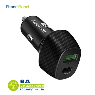 Phone Planet 38W Car Charger ชาร์จเร็วในรถ USB Type C 4.0 3.0 QC PD ชาร์จเร็ว สําหรับรถยนต์