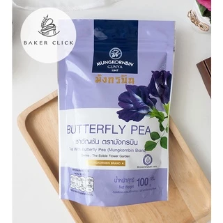 ชาอัญชัน ชากุหลาบ ตรามังกรบิน 100กรัม Tea with Butterfly Pea & Rose tea