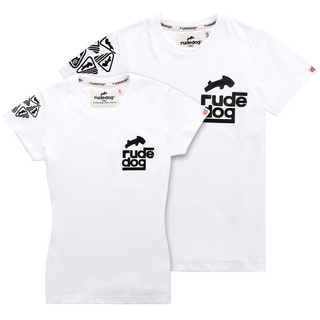 rudedog T-shirt เสื้อยืด รุ่น SquareRude (ผู้ชาย) แฟชั่น คอกลม ลายสกรีน ผ้าฝ้าย cotton ฟอกนุ่ม ไซส์ S M L XL