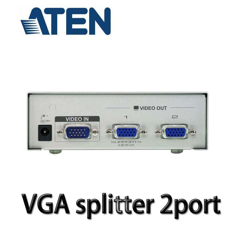 ลดราคา ATEN 2-port VGA splitter รุ่น VS92A #สินค้าเพิ่มเติม สายต่อจอ Monitor แปรงไฟฟ้า สายpower ac สาย HDMI