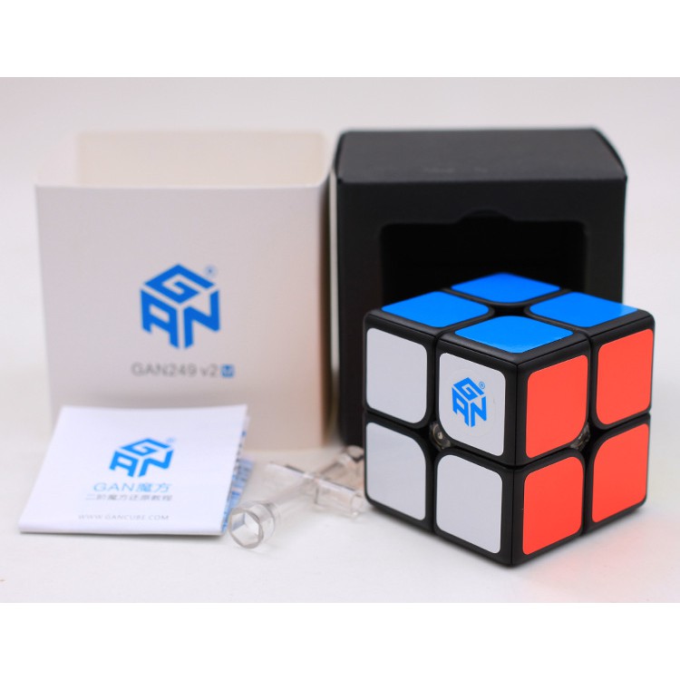 Maomaoyu GAN 249 V2 2x2 Speed Cube Cube de Puzzle Magique sans Autocollant 